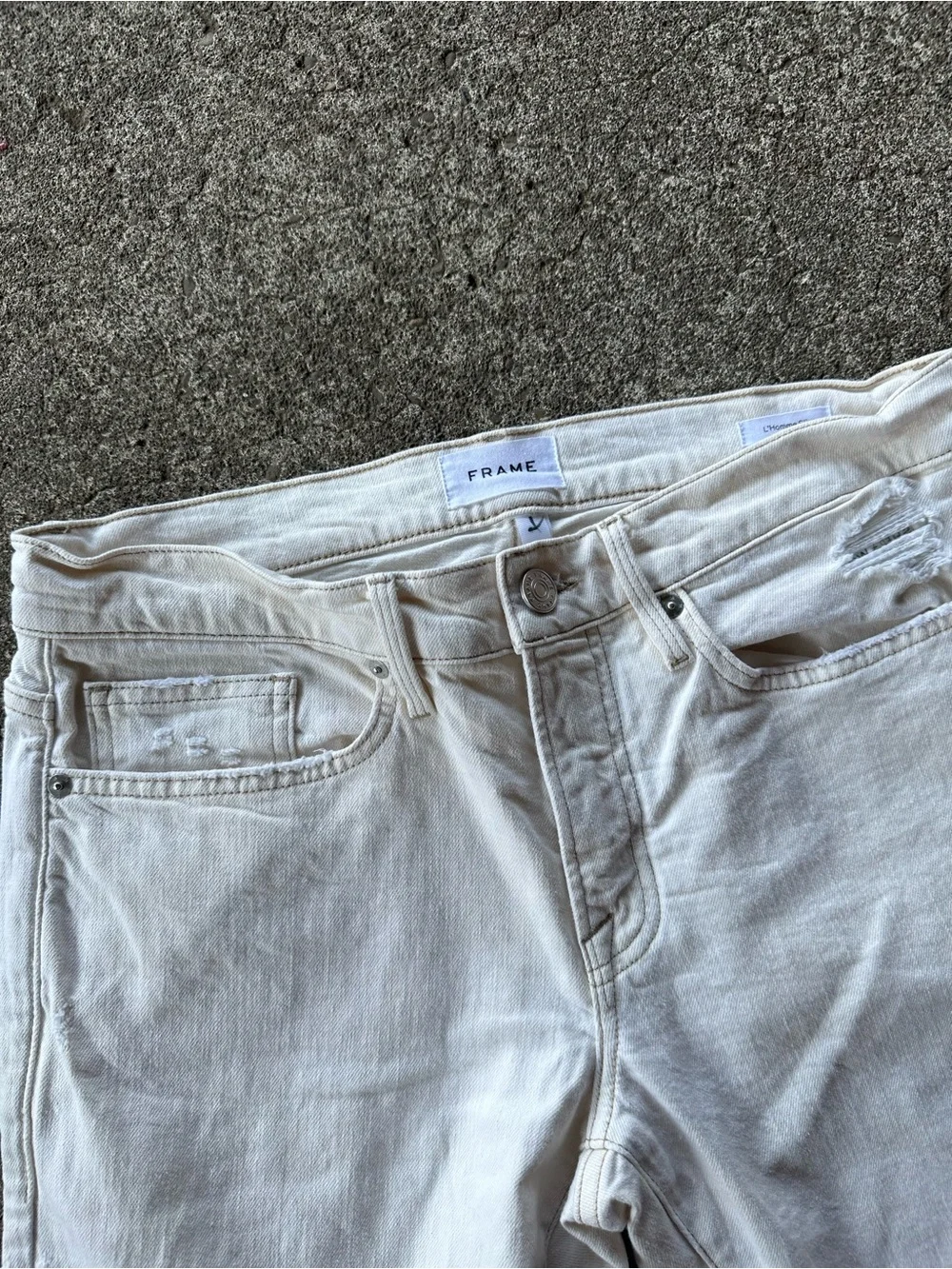 Frame L' Homme Slim Twill Denim Jeans